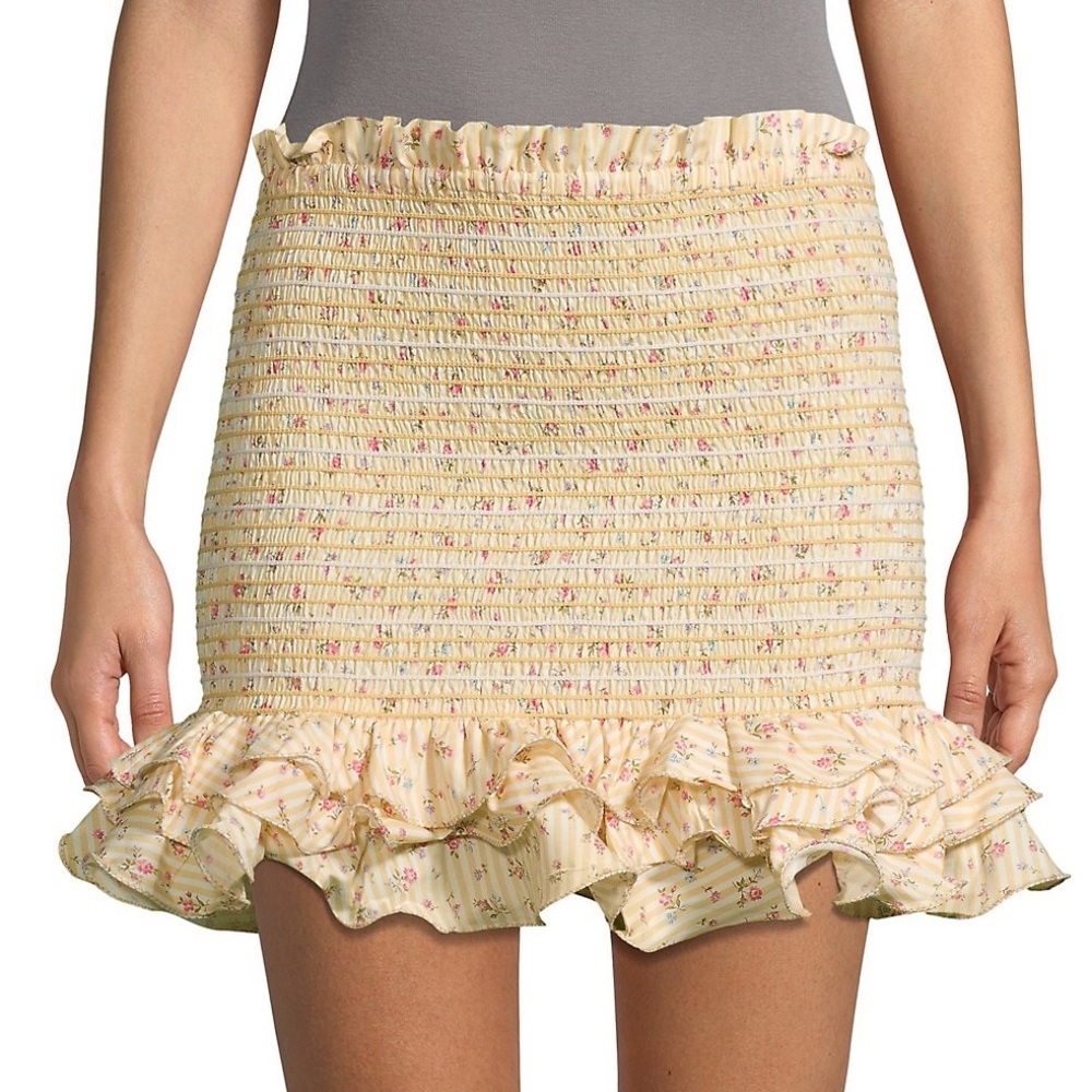 Petersyn Mocked Yellow Skirt